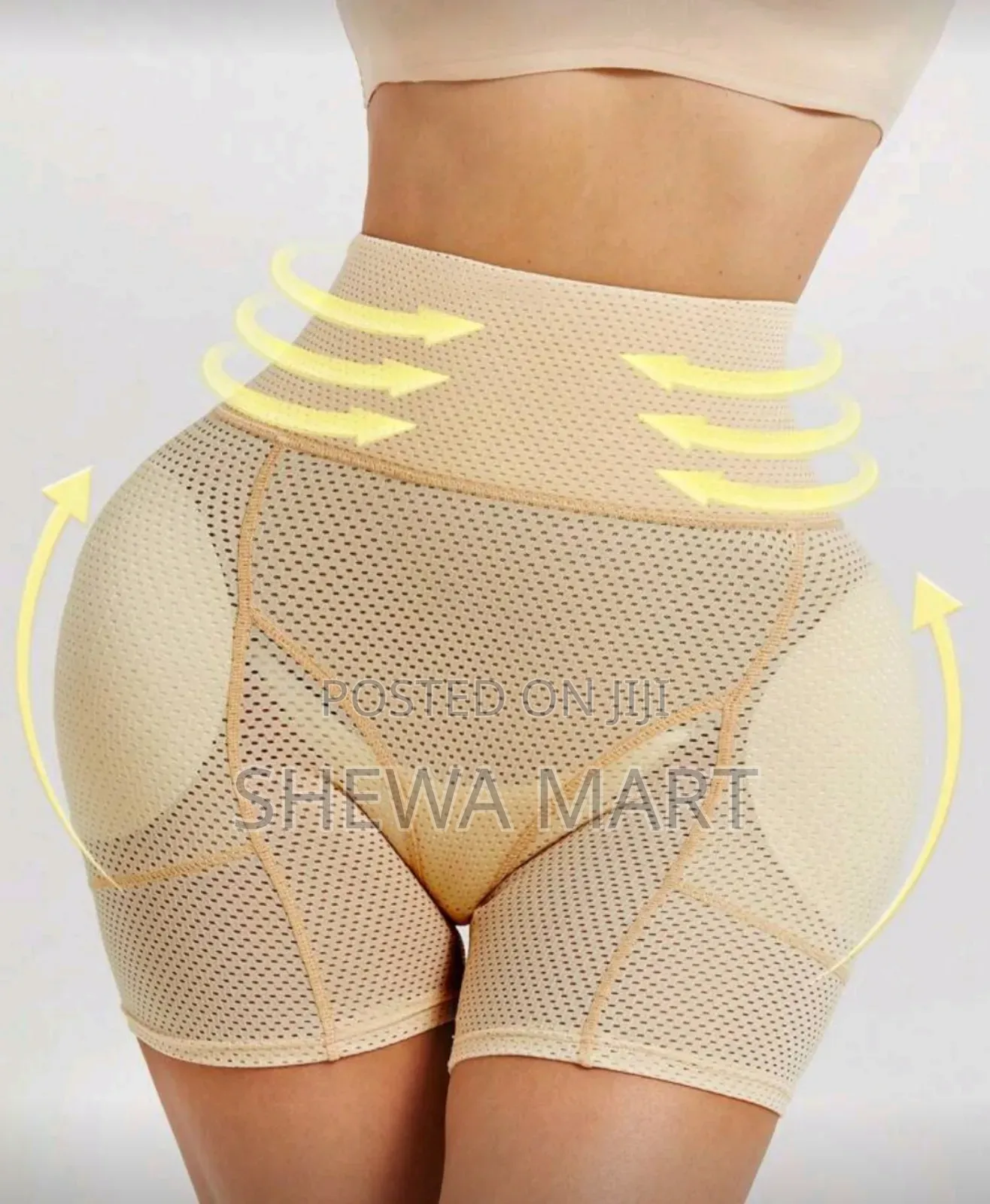 Women High Waist Butt Lifter Shapewear Shorts With Removable Padded