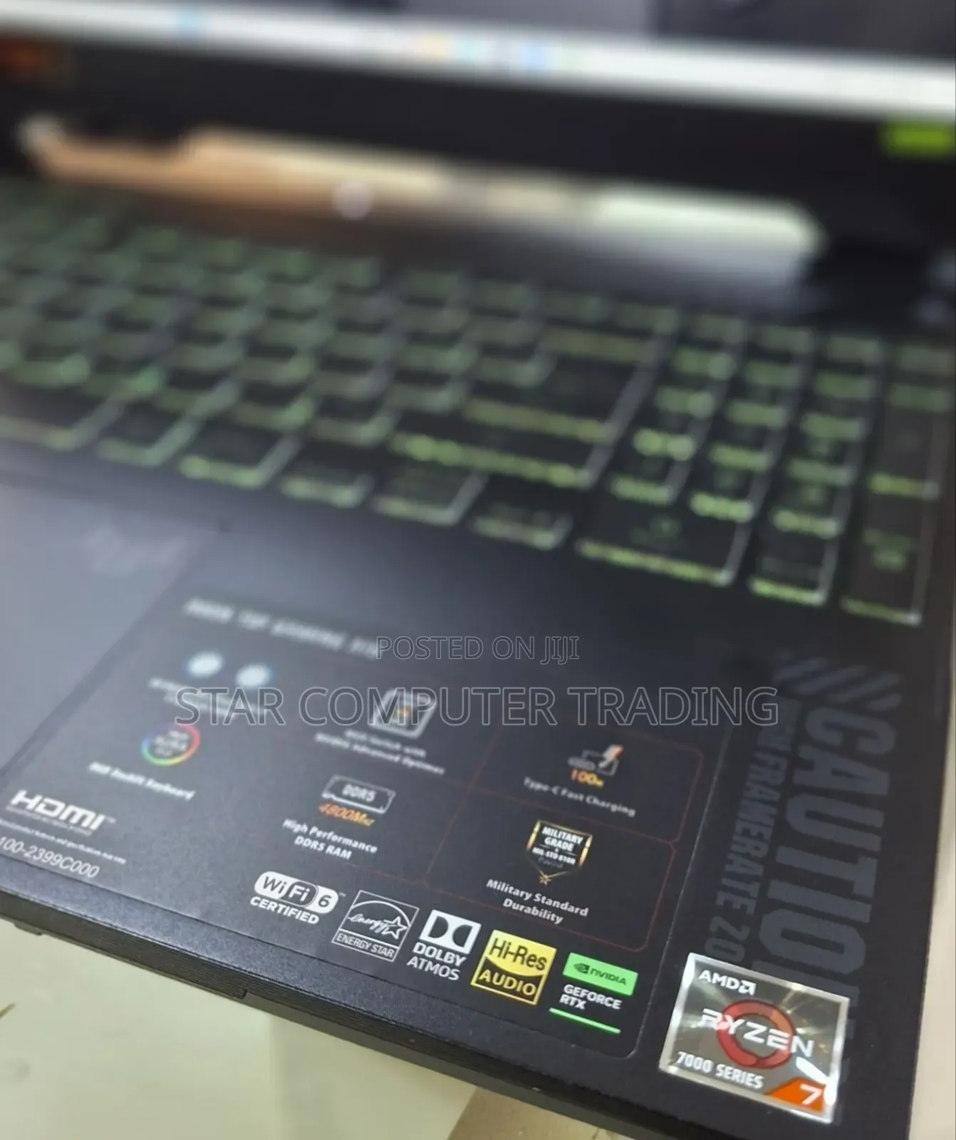 New Laptop Asus TUF Gaming A15 16GB AMD Ryzen 7 SSD 512GB