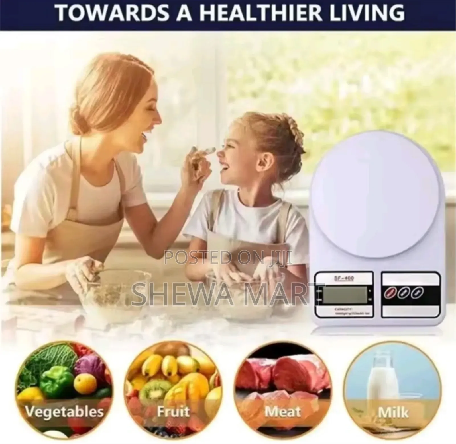 Compact Digital Kitchen Scale Stainless Steel Lcdelectronic Smart Food