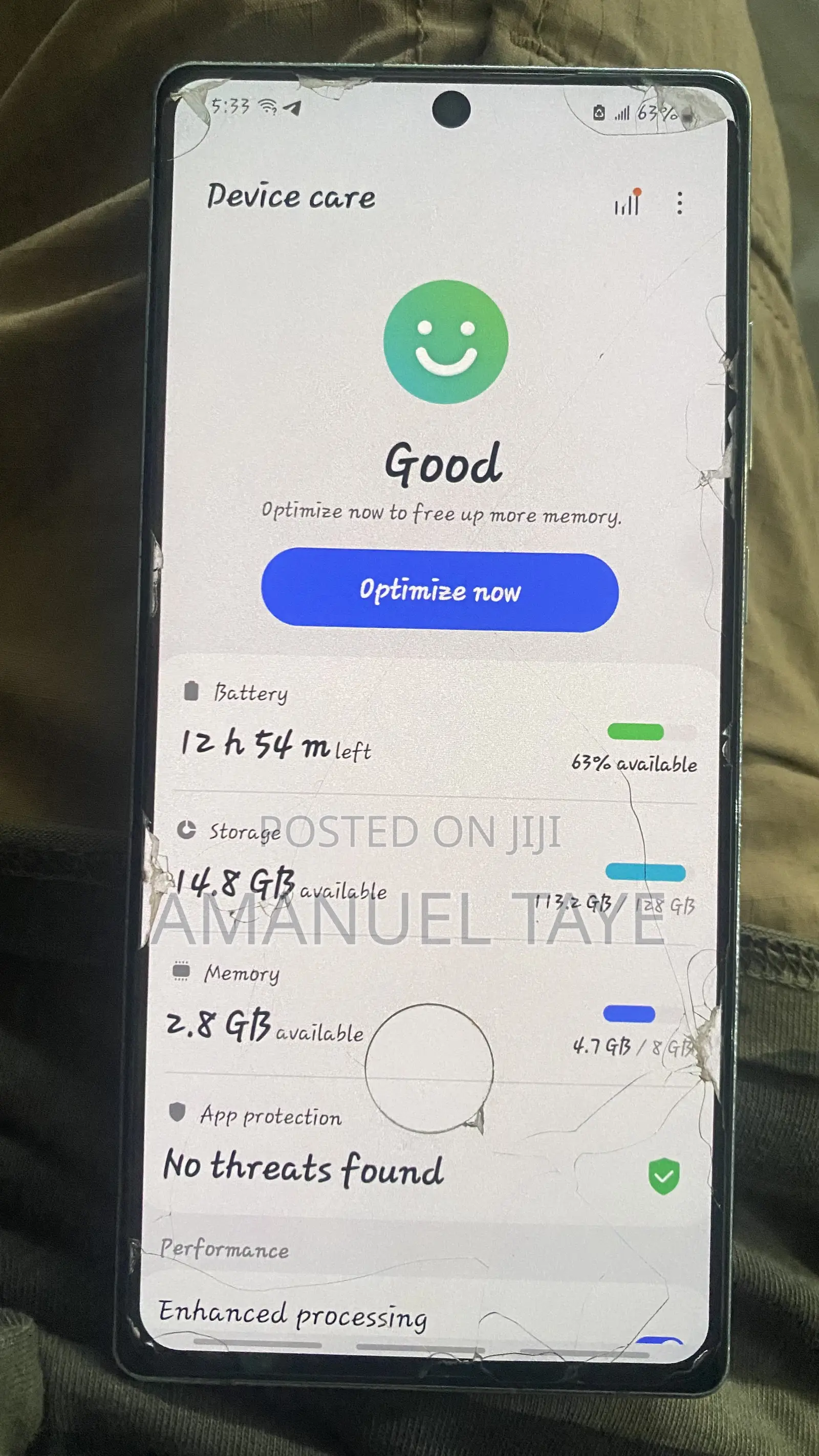 Samsung Galaxy Note 20 5G 128 GB Gray