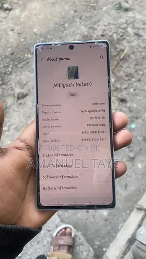 Samsung Galaxy Note 20 5G 128 GB Gray