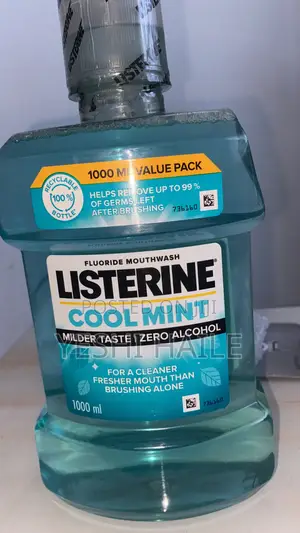Photo - Listerine Cool Mint Mouthwash – Powerful Germ Protection, Fresh Breath