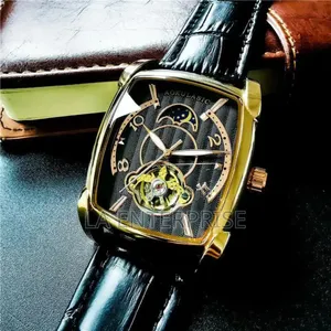 Photo - Genuine Black Leather Watch