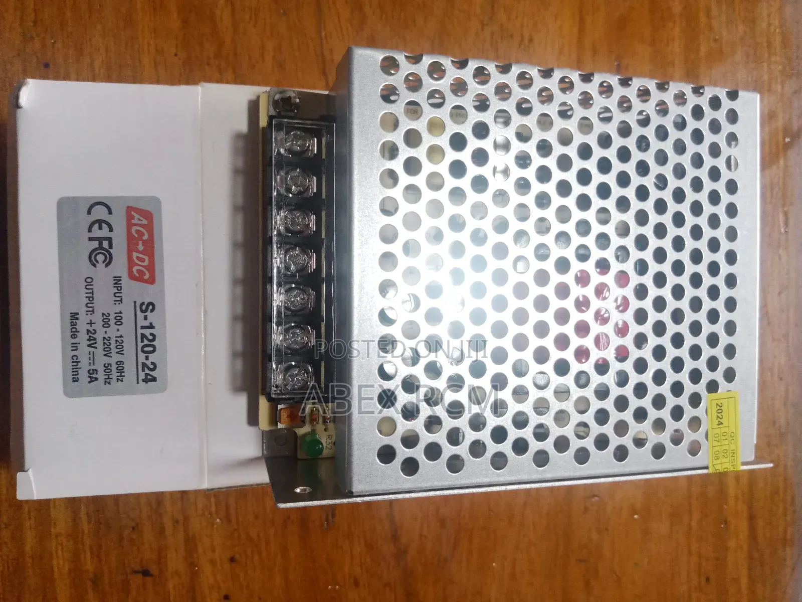 Power Supply; Input 220 Vac, Output 24vdc/5a