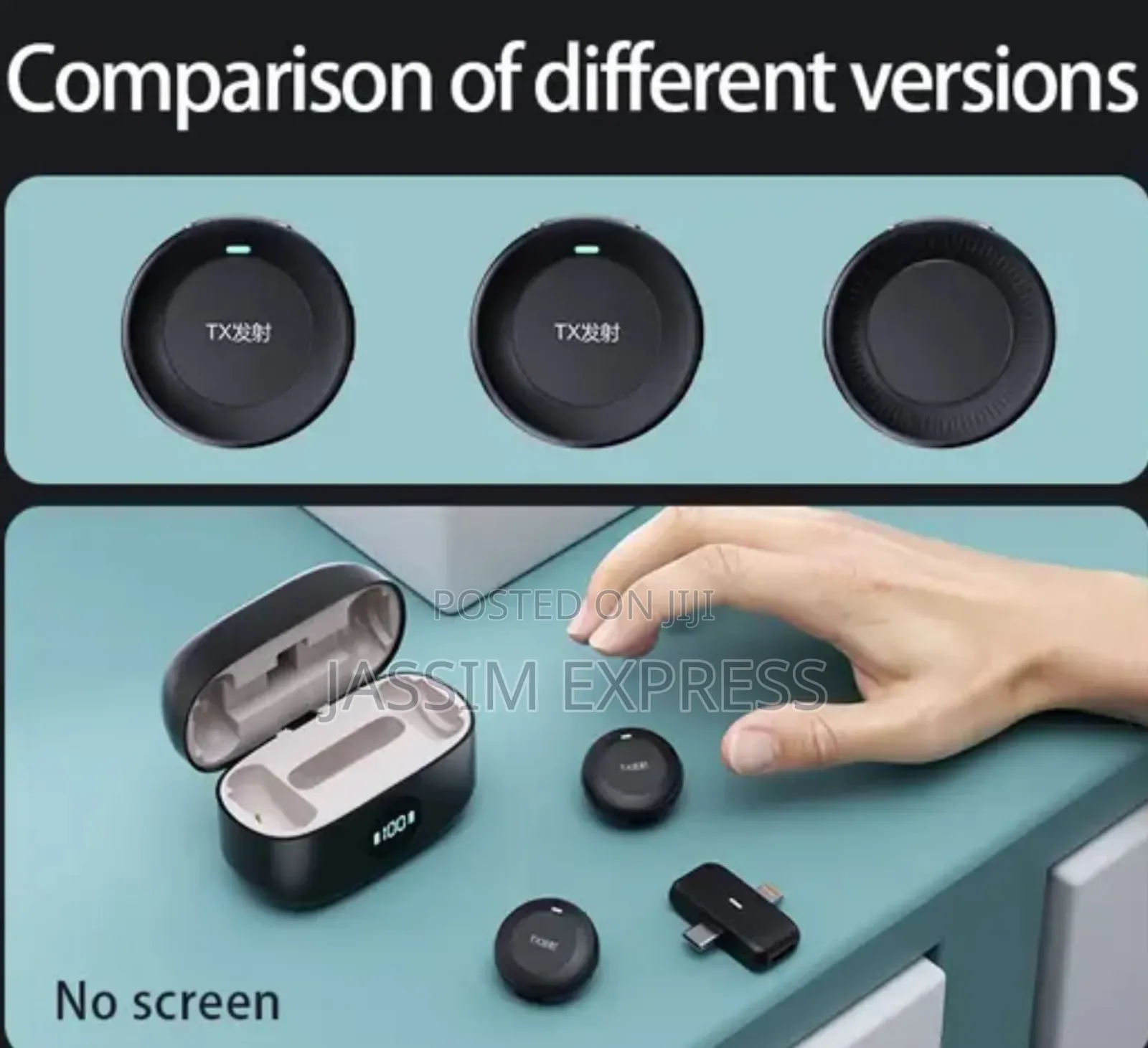 Dual Interface Button Type Live Microphone Equipped With Charging Case