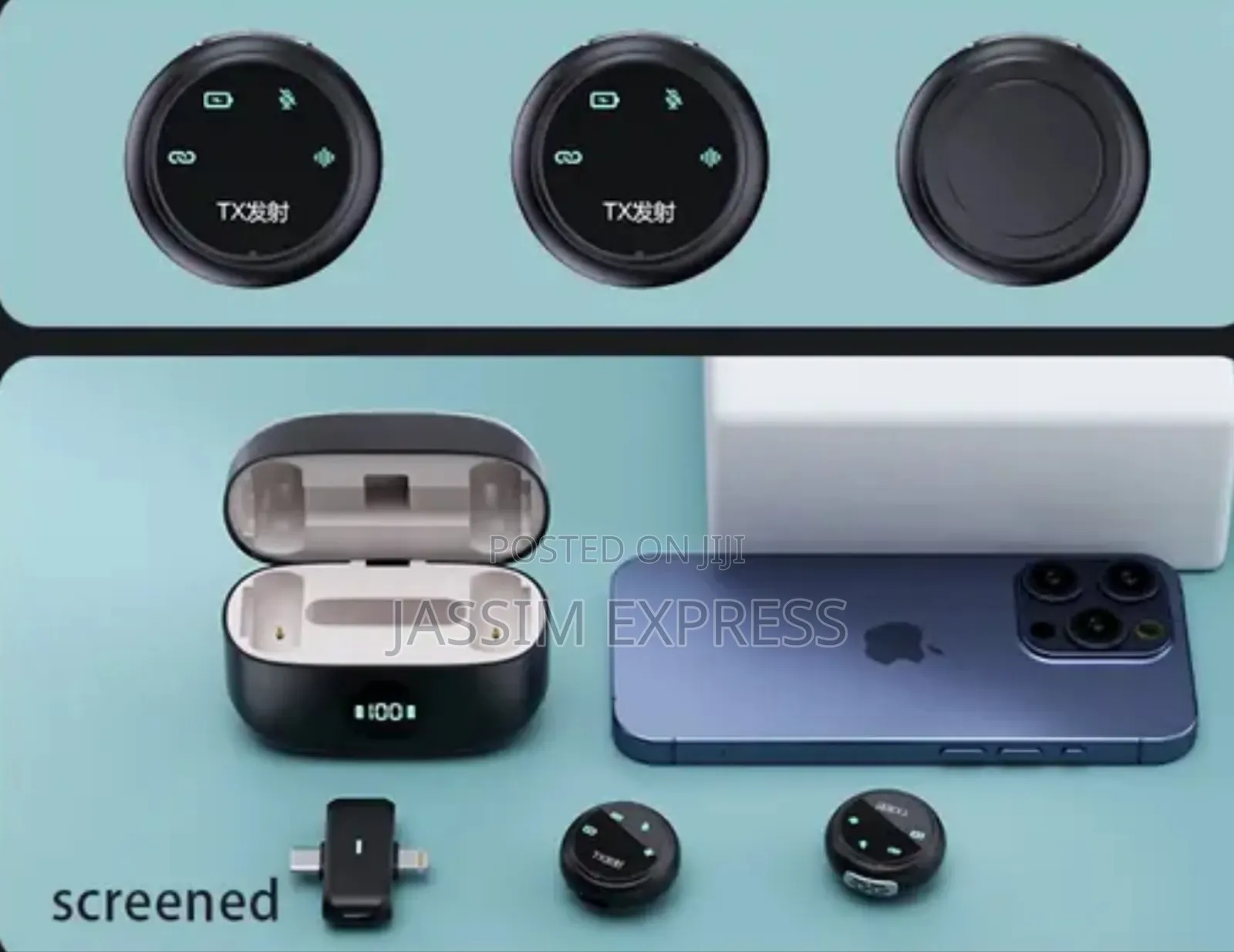 Dual Interface Button Type Live Microphone Equipped With Charging Case