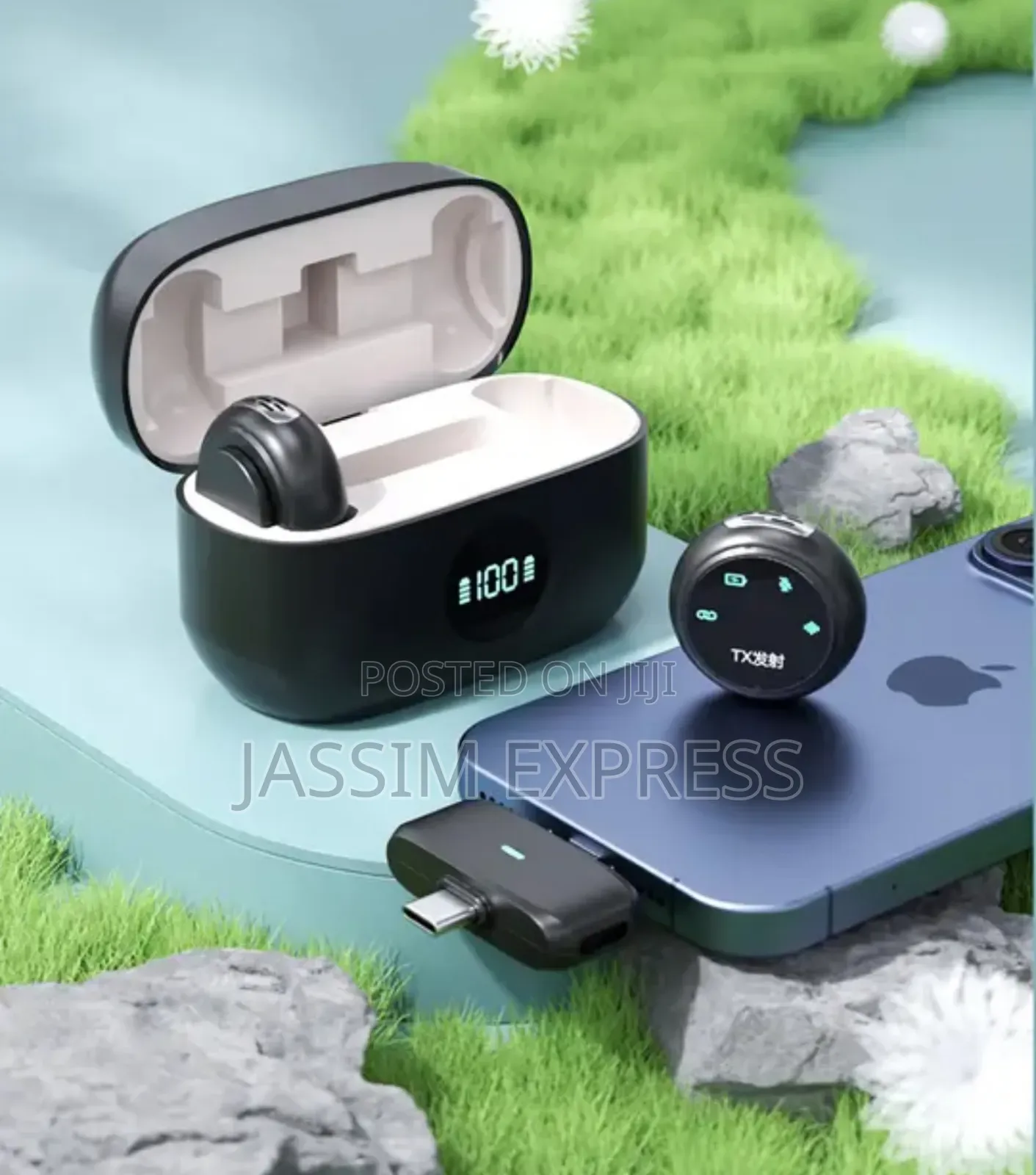 Dual Interface Button Type Live Microphone Equipped With Charging Case