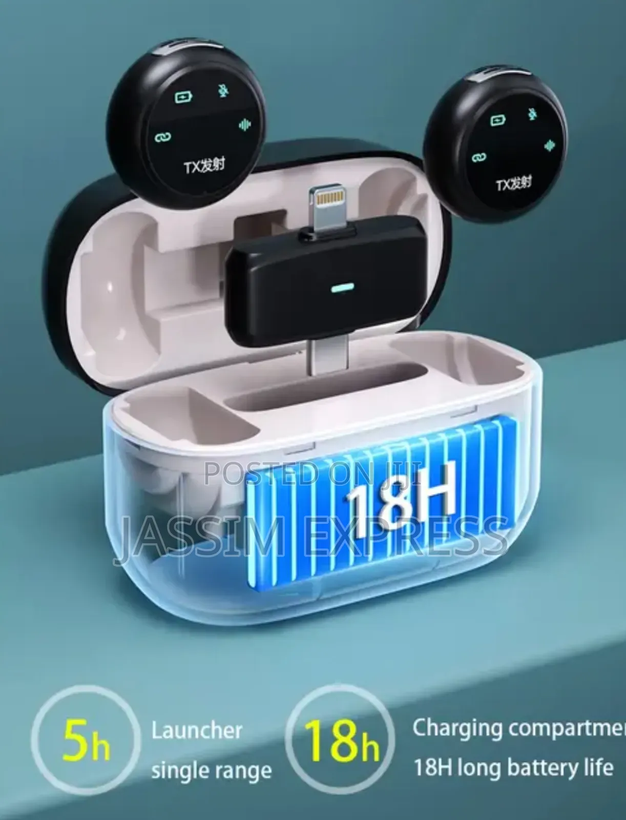 Dual Interface Button Type Live Microphone Equipped With Charging Case