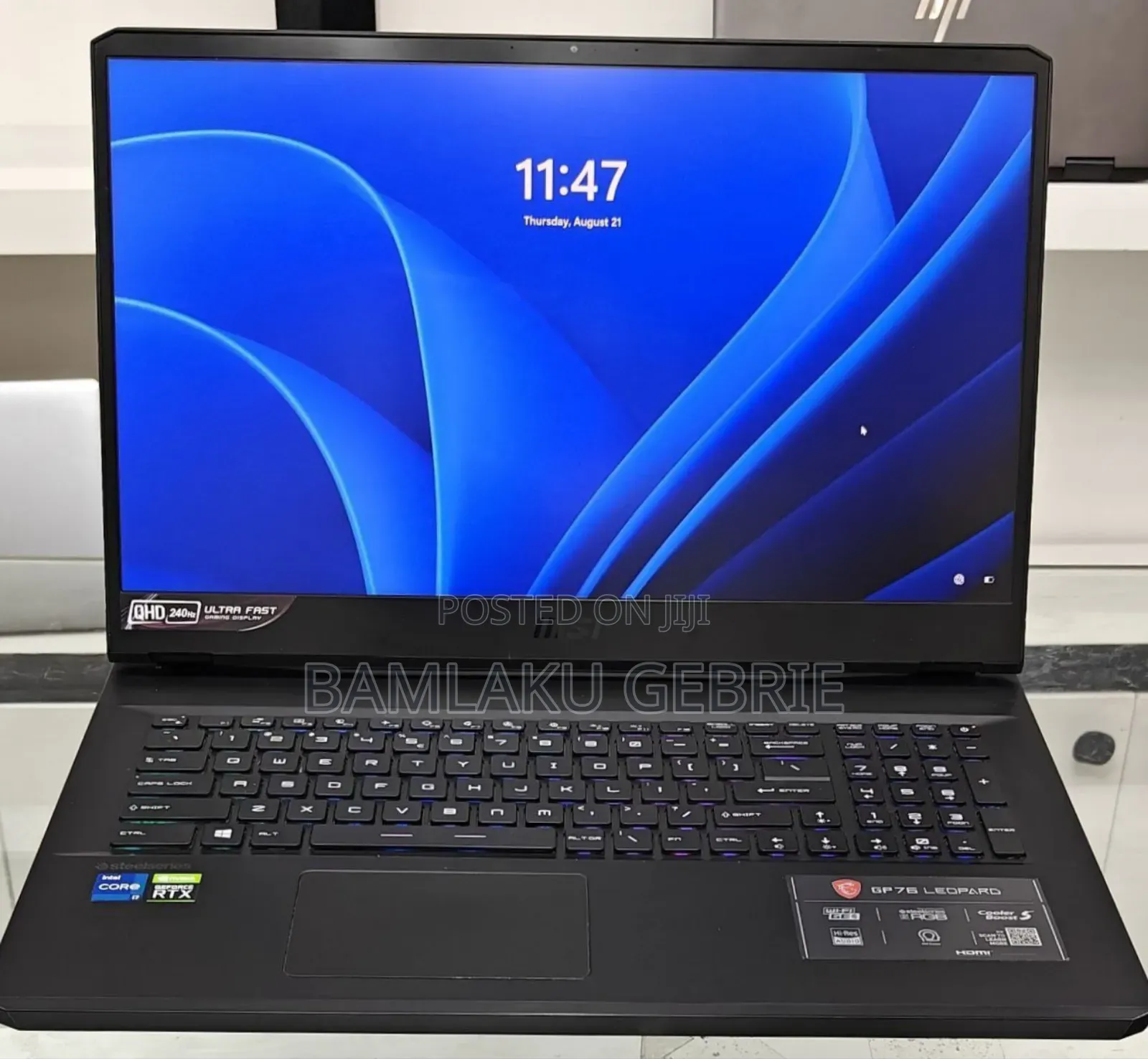 New Laptop MSI GP75 Leopard 16GB Intel Core I7 SSD 1T