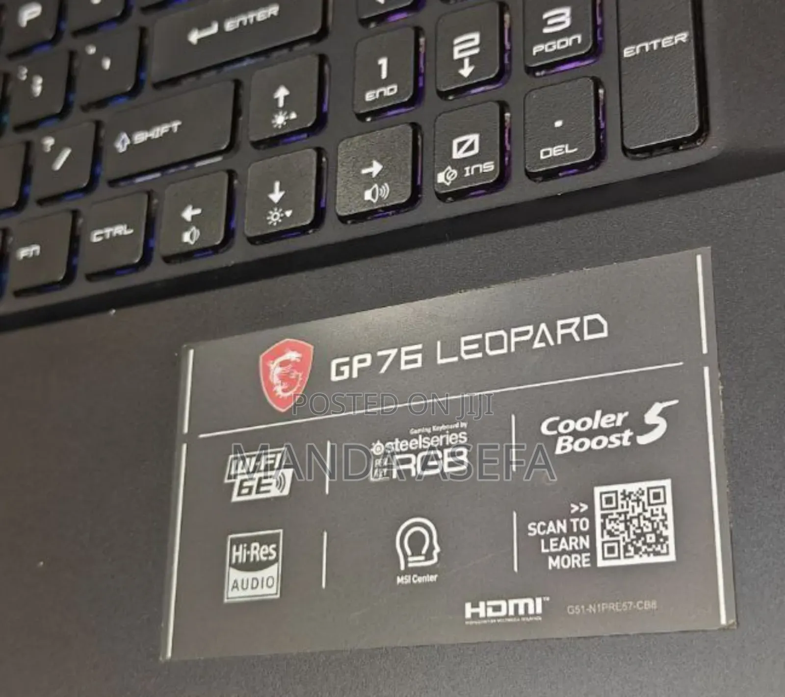 New Laptop MSI 16GB Intel Core I7 SSD 1T