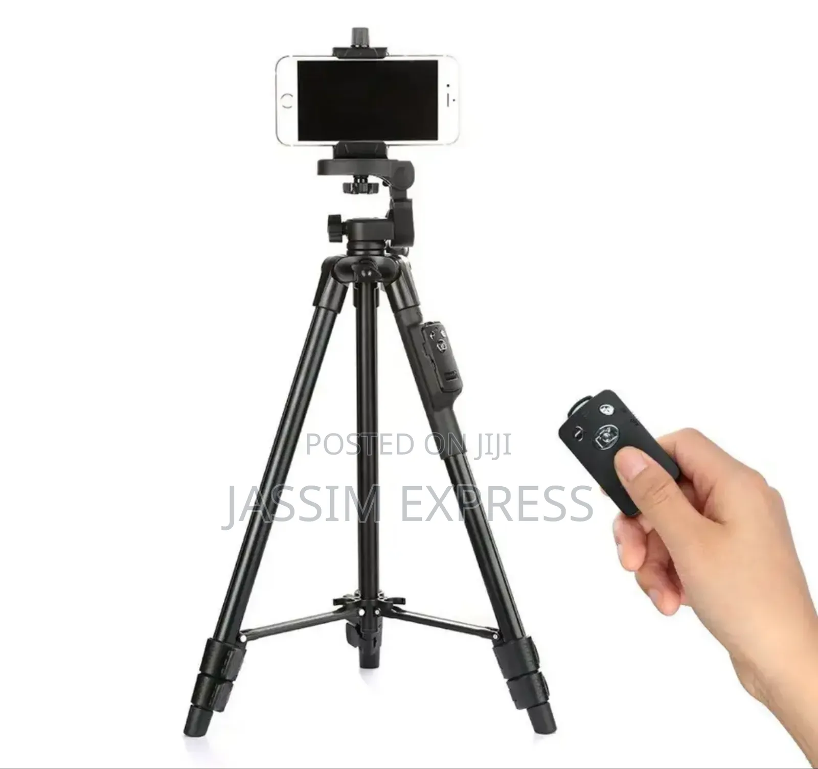 High Grade Aluminum Tripod With 3 Way Head for DSLR Camera and Phone