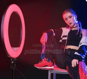 14 Inch 36cm Ring Light Selfie Stick Tripod RGB 16 Colors With2m Stand