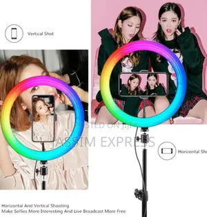 14 Inch 36cm Ring Light Selfie Stick Tripod RGB 16 Colors With2m Stand