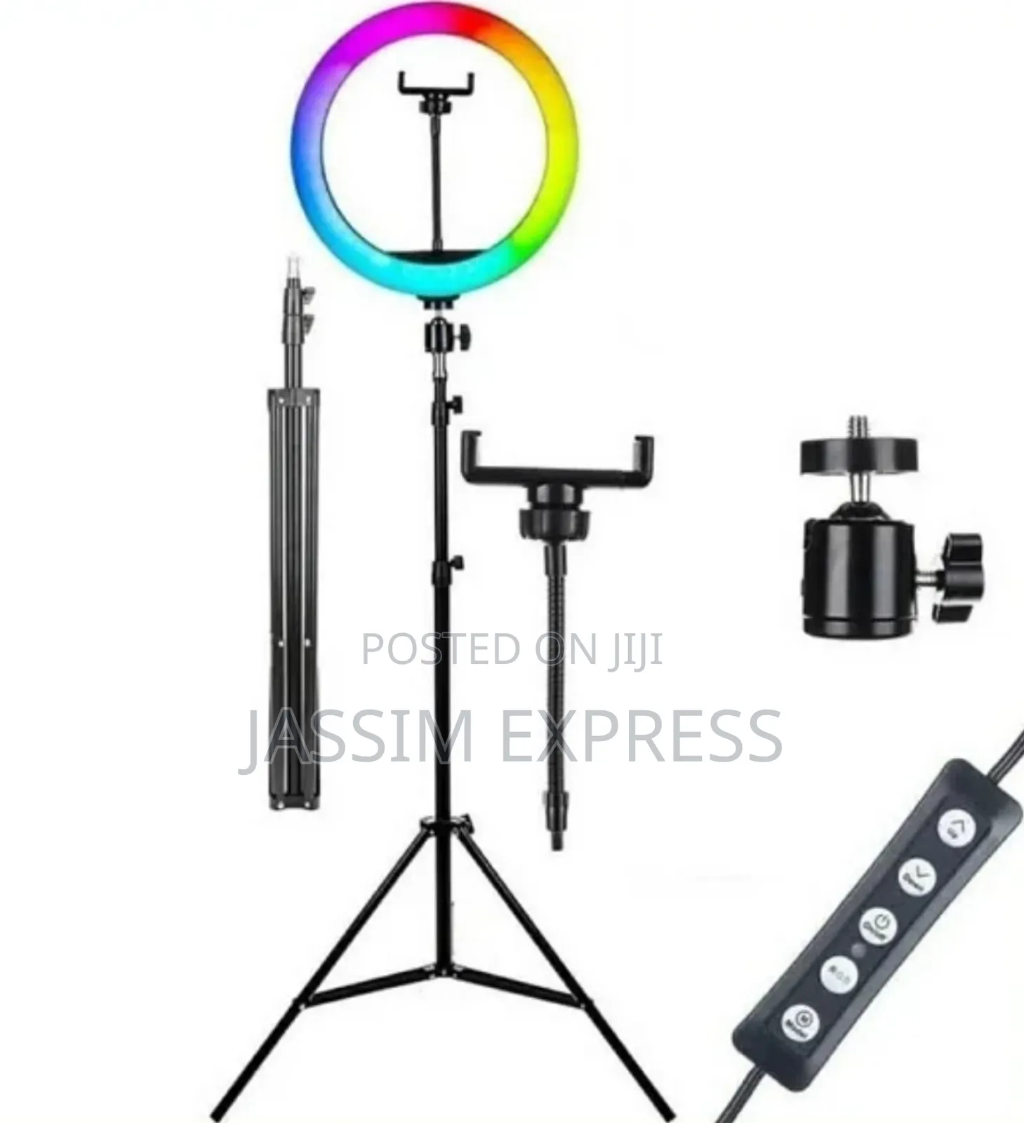 14 Inch 36cm Ring Light Selfie Stick Tripod RGB 16 Colors With2m Stand