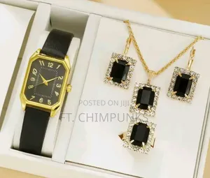 Photo - Women's Watch and Ruby Gemstone Jewelry Set