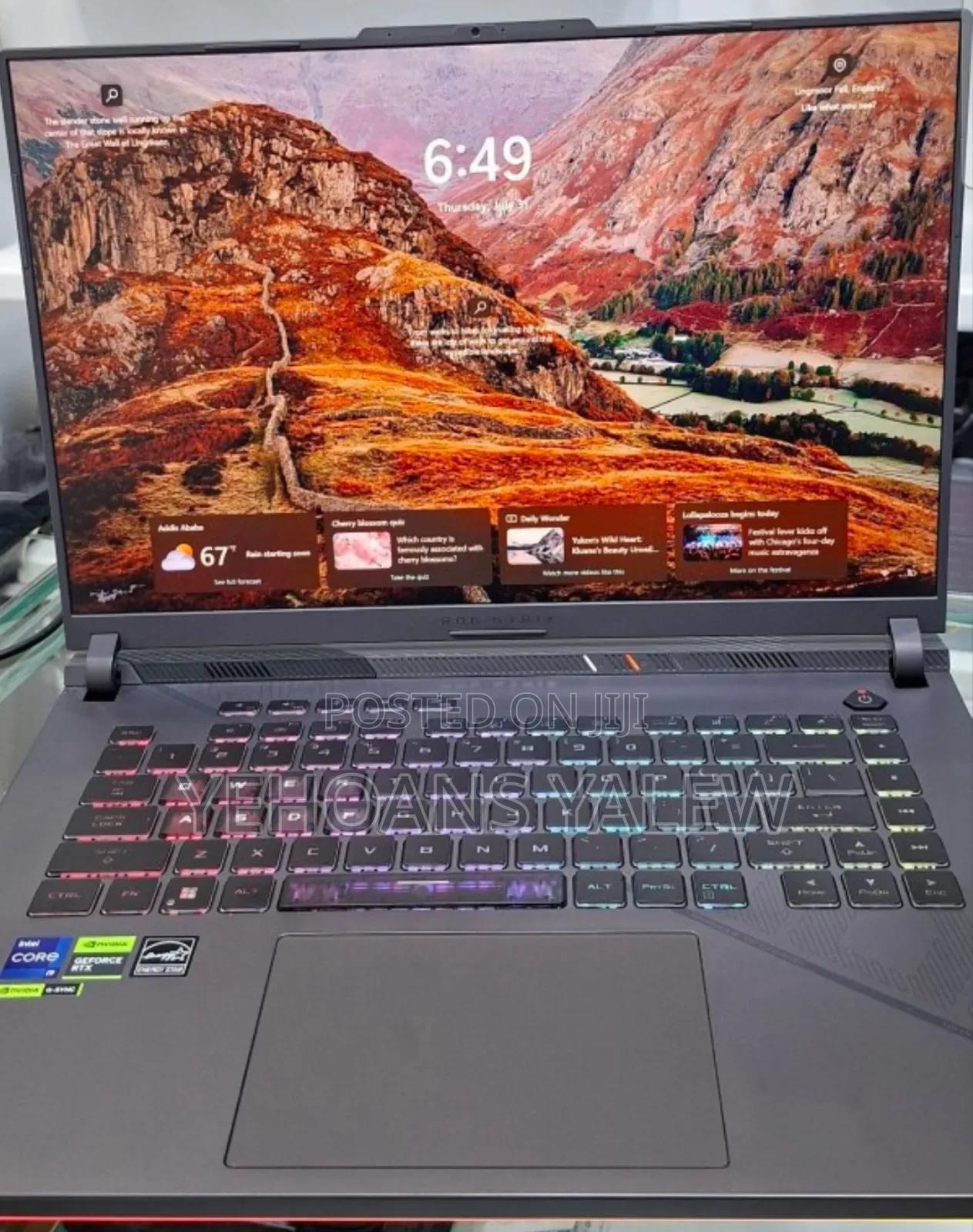 New Laptop Asus ROG Strix G16 G614 32GB Intel Core I9 SSD 1T