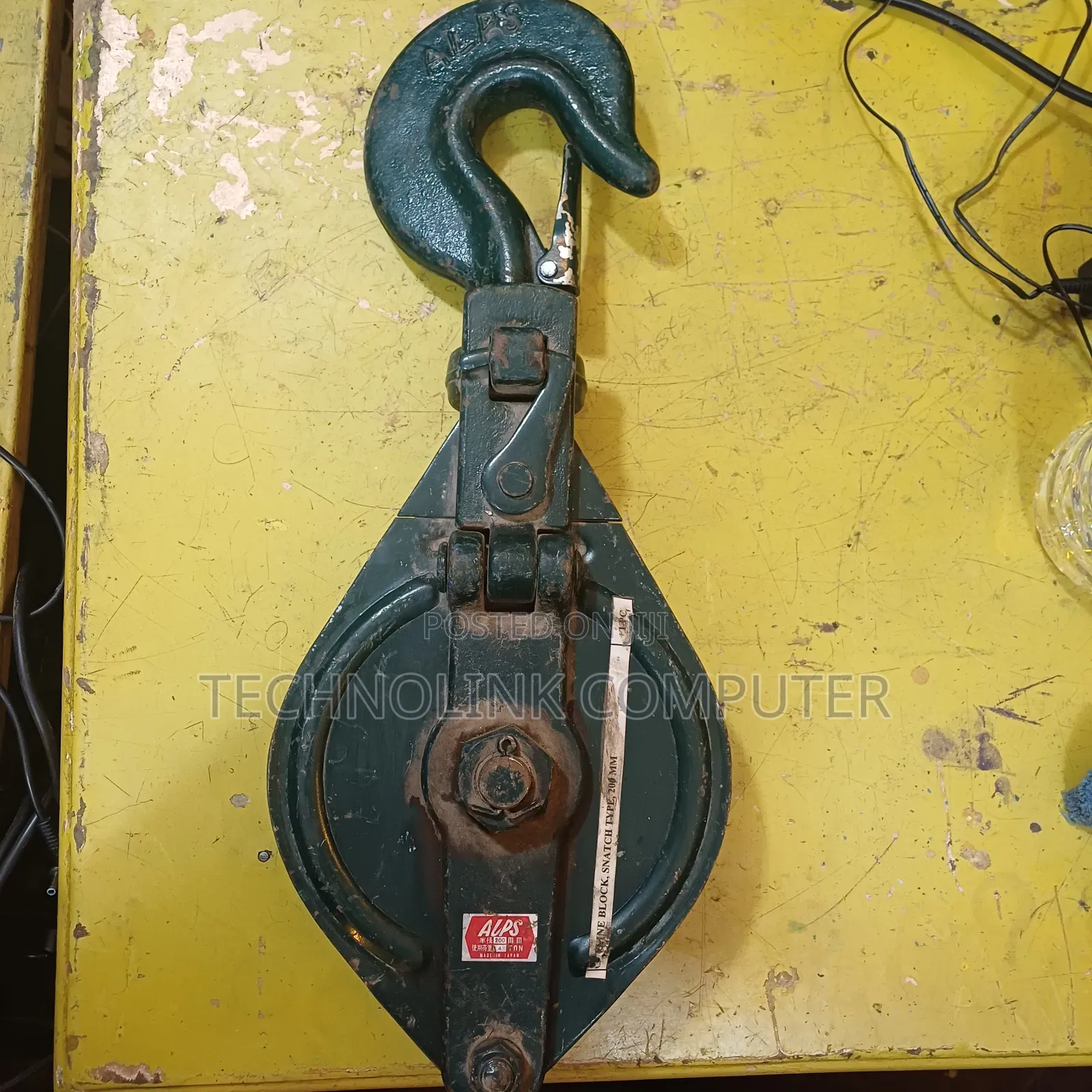 Heavy-Duty Alps Snatch Block Pulley - For Winching, Lifting