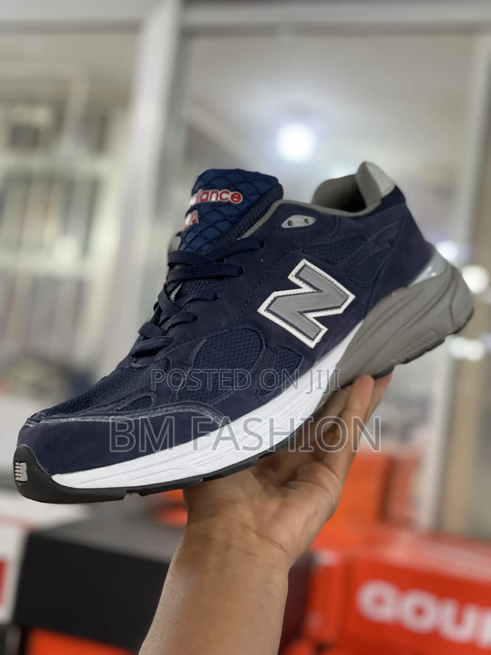New Balance 990 Blue Black Sneakers
