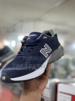 New Balance 990 Blue Black Sneakers