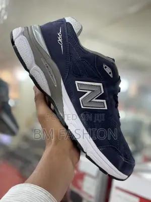 New Balance 990 Blue Black Sneakers