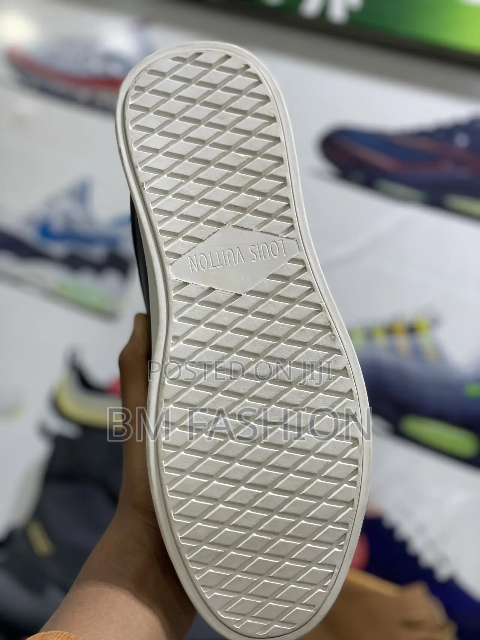 Lv Louis Vuitton Blue Black Men’S Flat Shoes