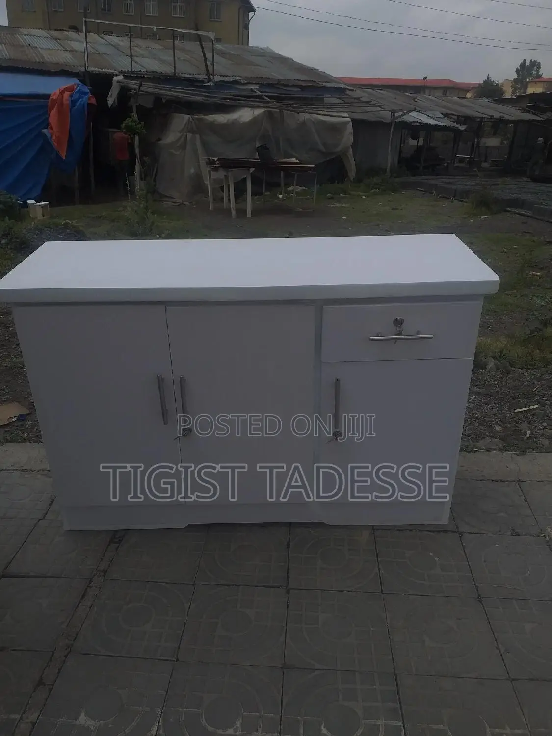 Kitchen Bufe Done By Laminated Mdf ላምኔት ብፌ 120cm *40cm