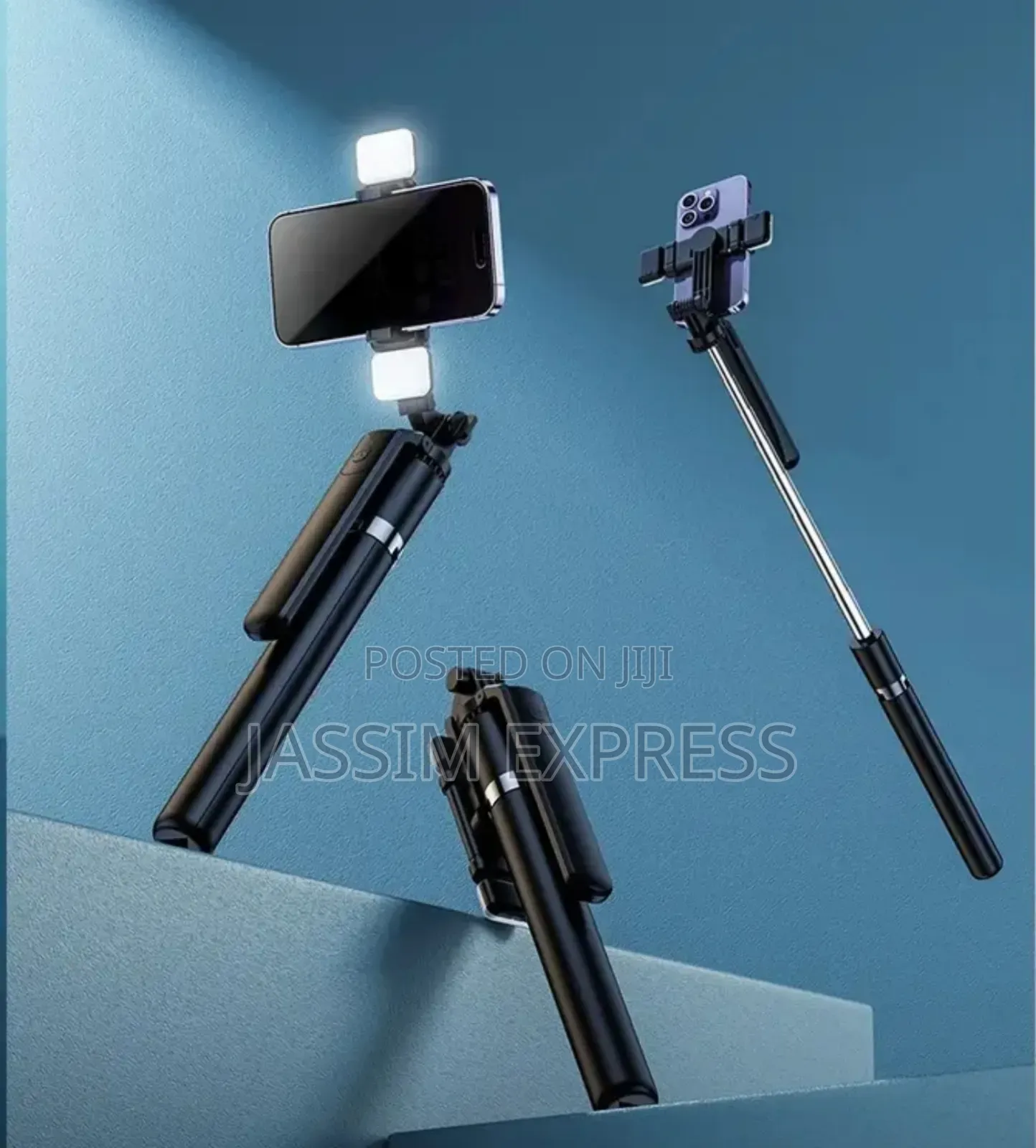 ቁመቱ እስከ 1.7 Meter መርዘም የሚቺል Selfi Stick Tripod With Light