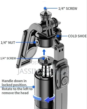 Selfie Stick Tripod 1.7m Adjustable Anti-Shake Stabilizer With Remote