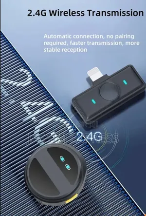 Wireless Lavalier Dual Microphone With Magnetic Clip For Phone Camera