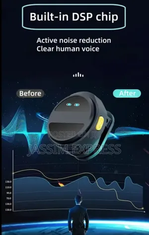 Wireless Lavalier Dual Microphone With Magnetic Clip For Phone Camera