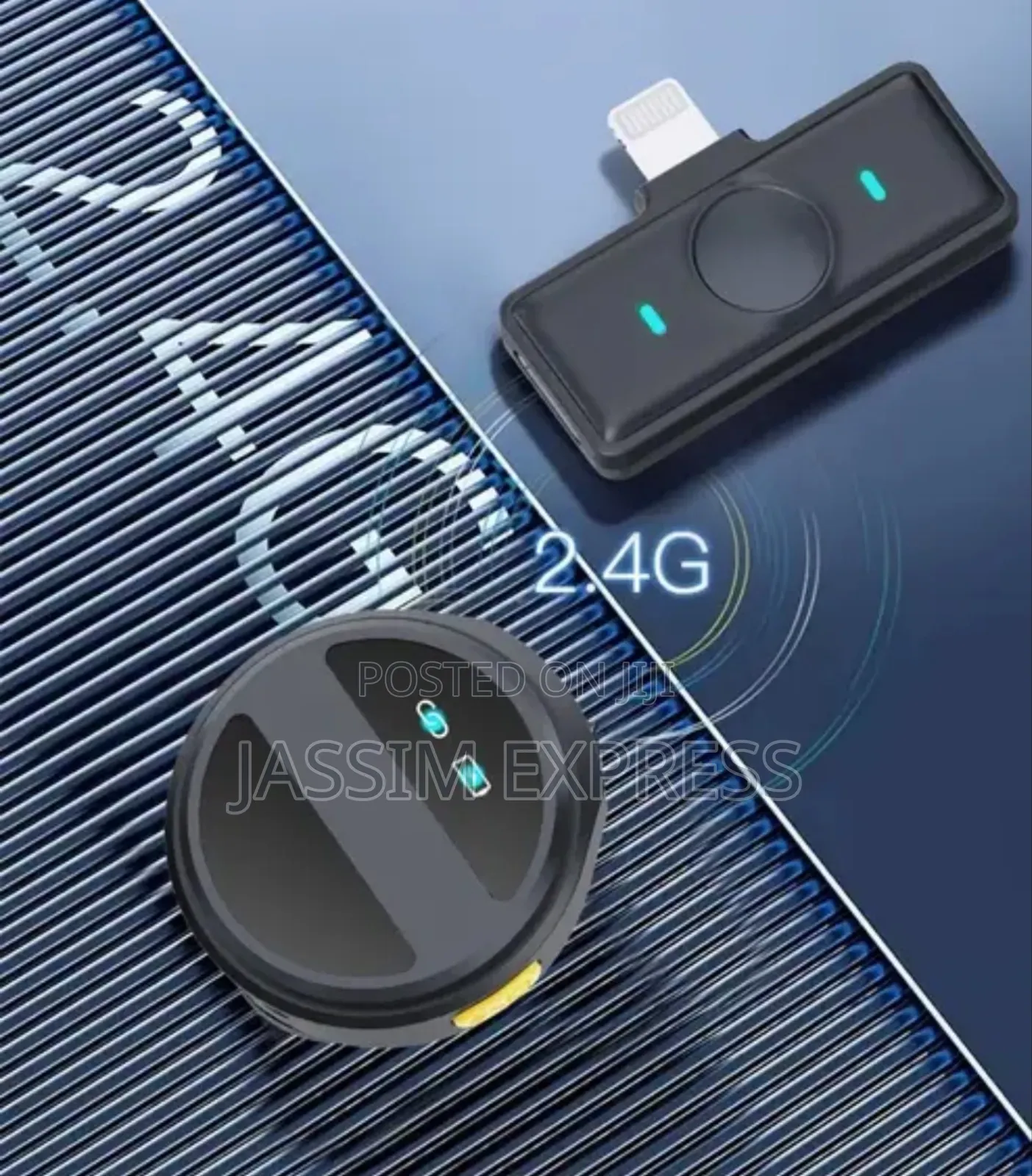 Wireless Lavalier Dual Microphone With Magnetic Clip For Phone Camera