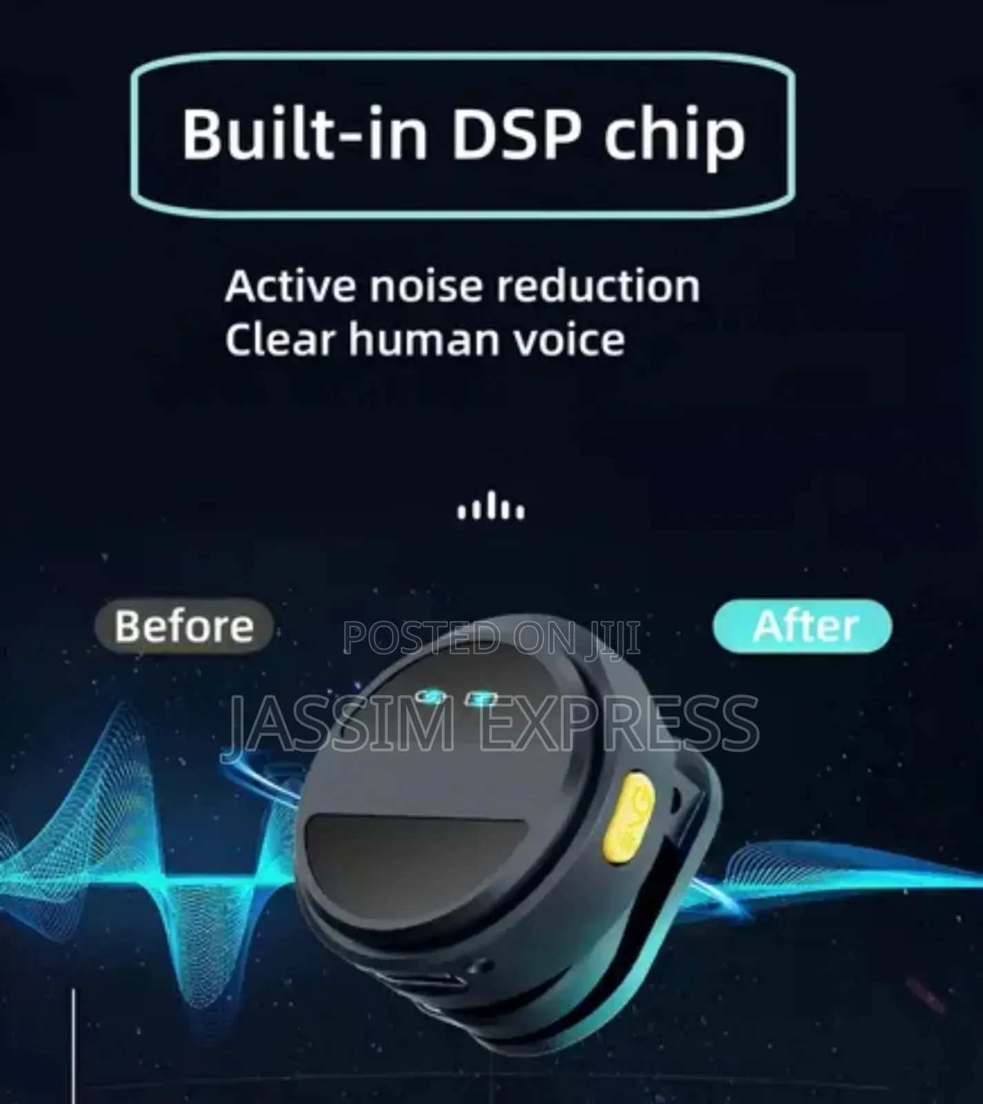 Wireless Lavalier Dual Microphone With Magnetic Clip For Phone Camera