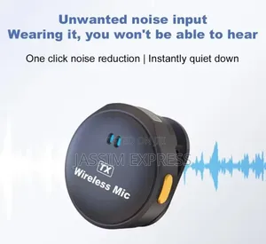 Wireless Magnetic Button Collar Microphone 40h Battery Lavalier Mic