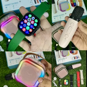 Photo - Smart Watch + Microphone + Speaker + 4 Extra Strap (4 in 1)