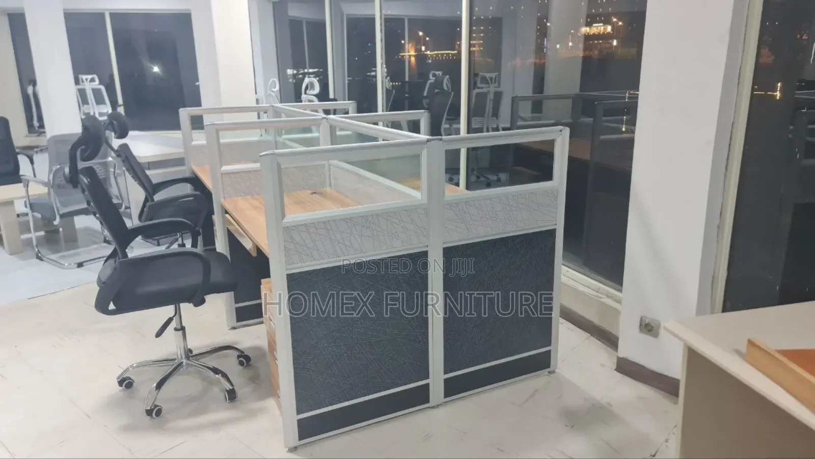 Executive Office Workstation With Storage Drawers