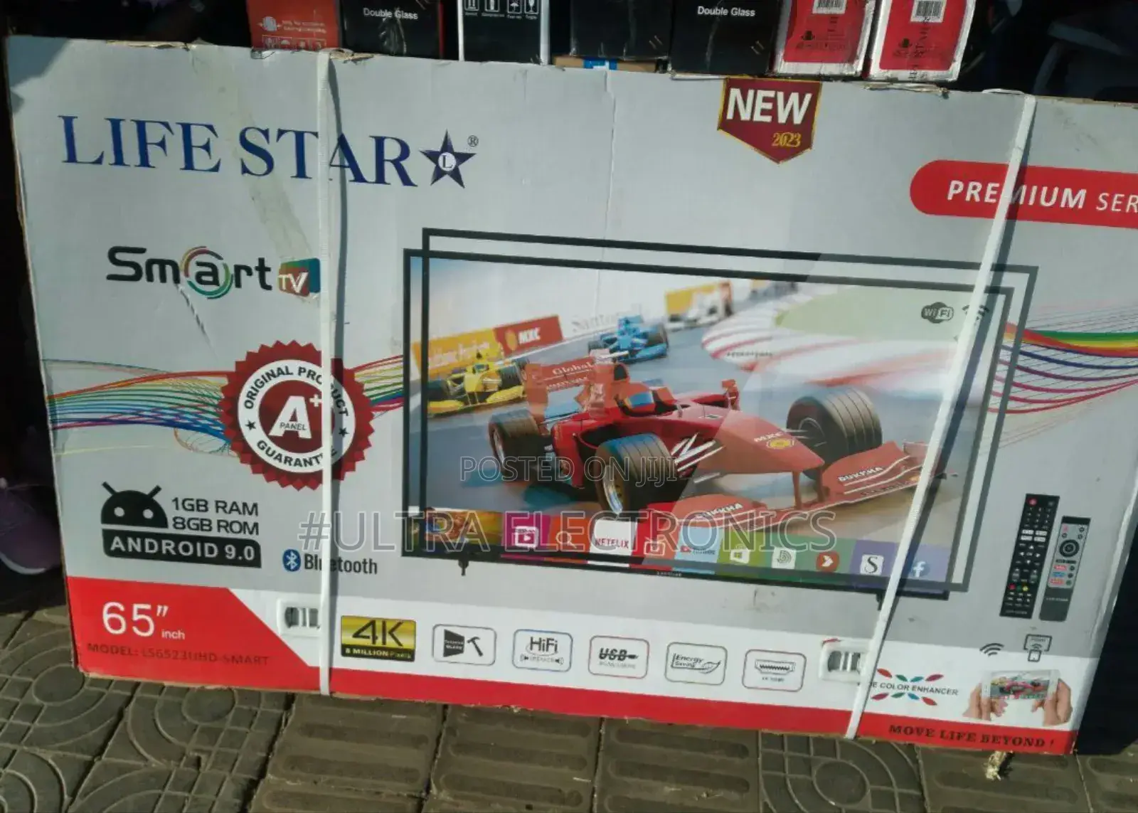 Life Star 65 Inch Smart Double Glass New