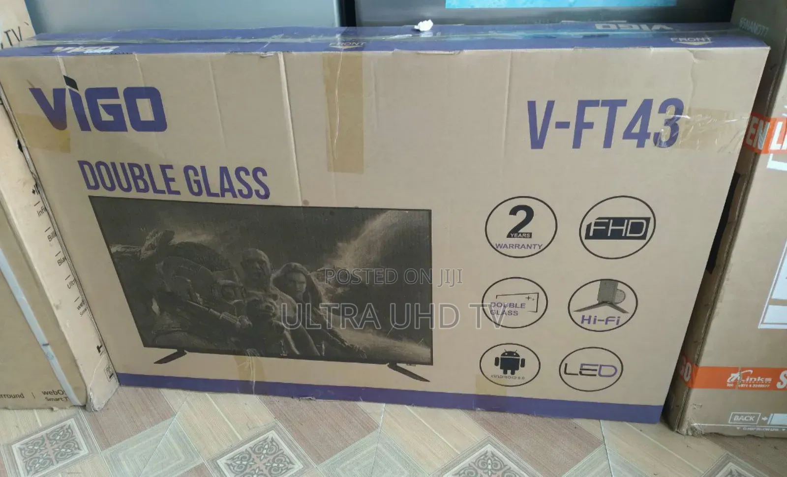 Vigo 43 Inch Smart Double Glass Android Tv Vigo