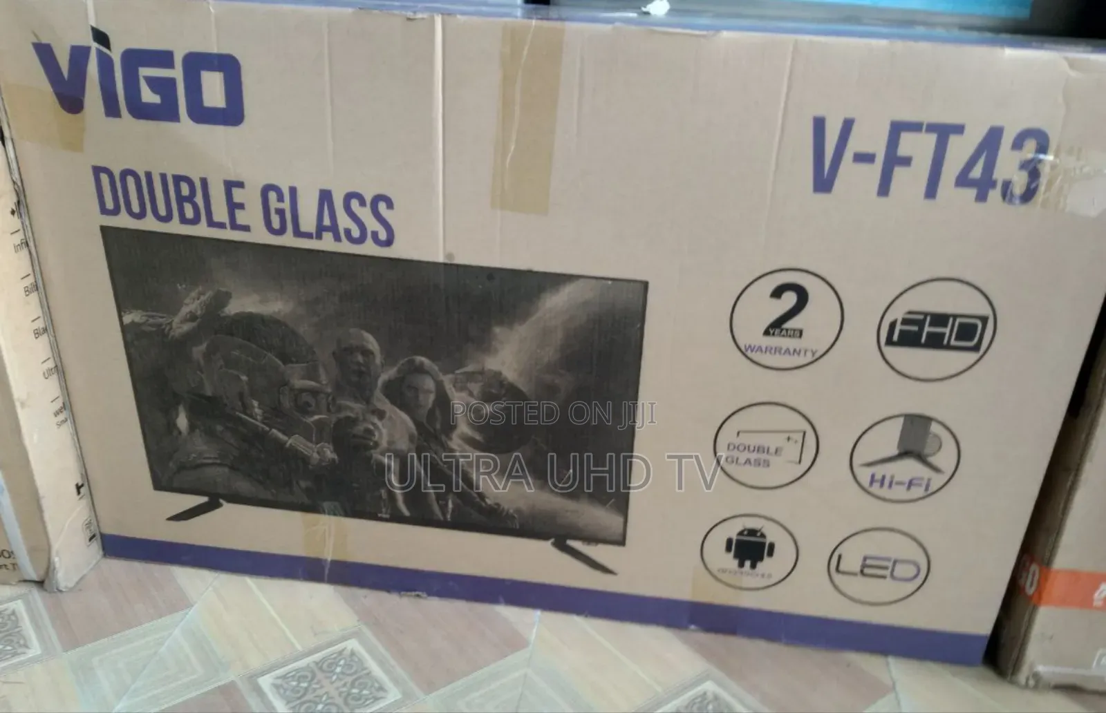 Vigo 43 Inch Smart Double Glass Android Tv Vigo