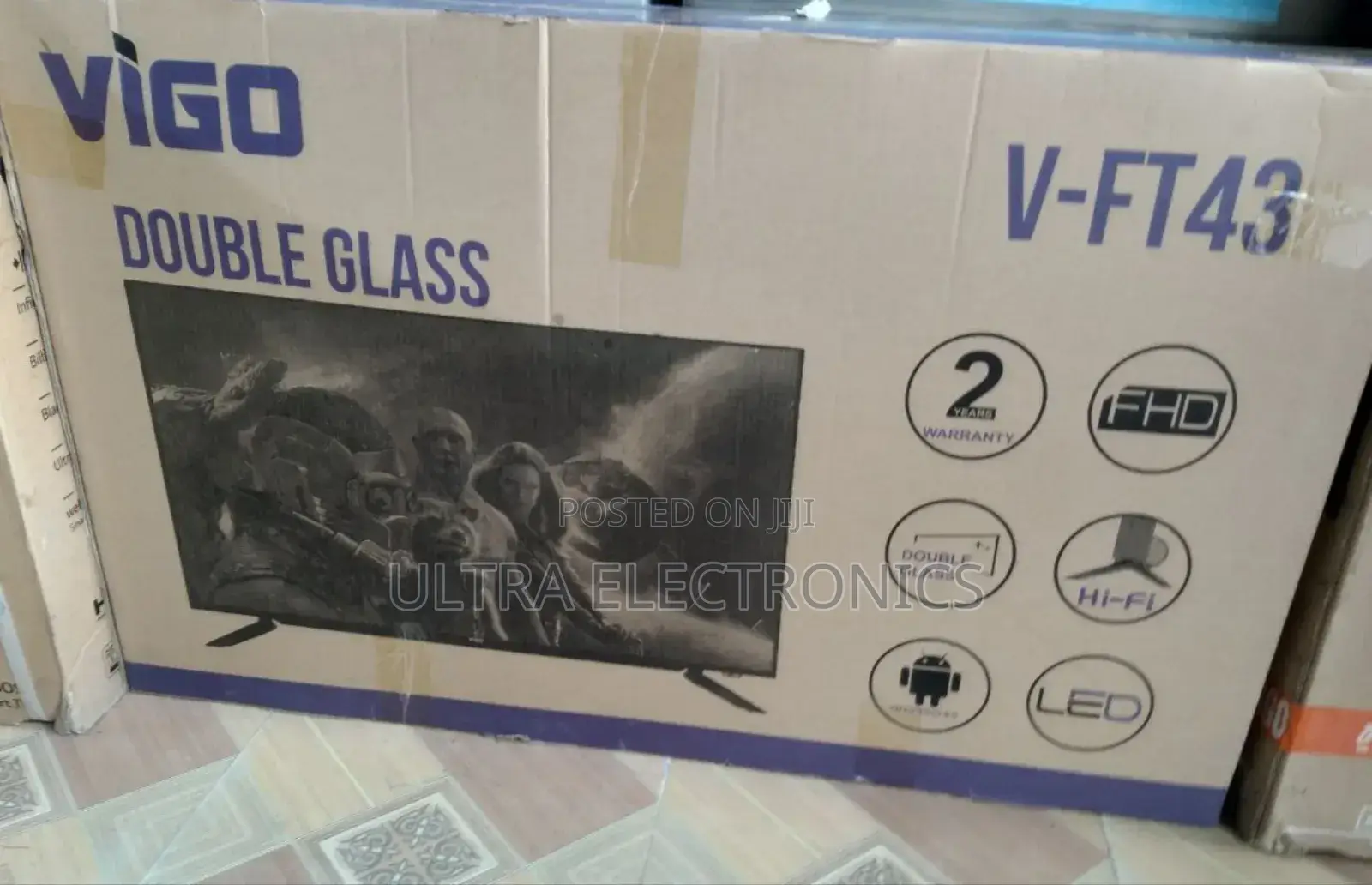 Vigo 43 Inch Smart Double Glass Android Tv Vigo