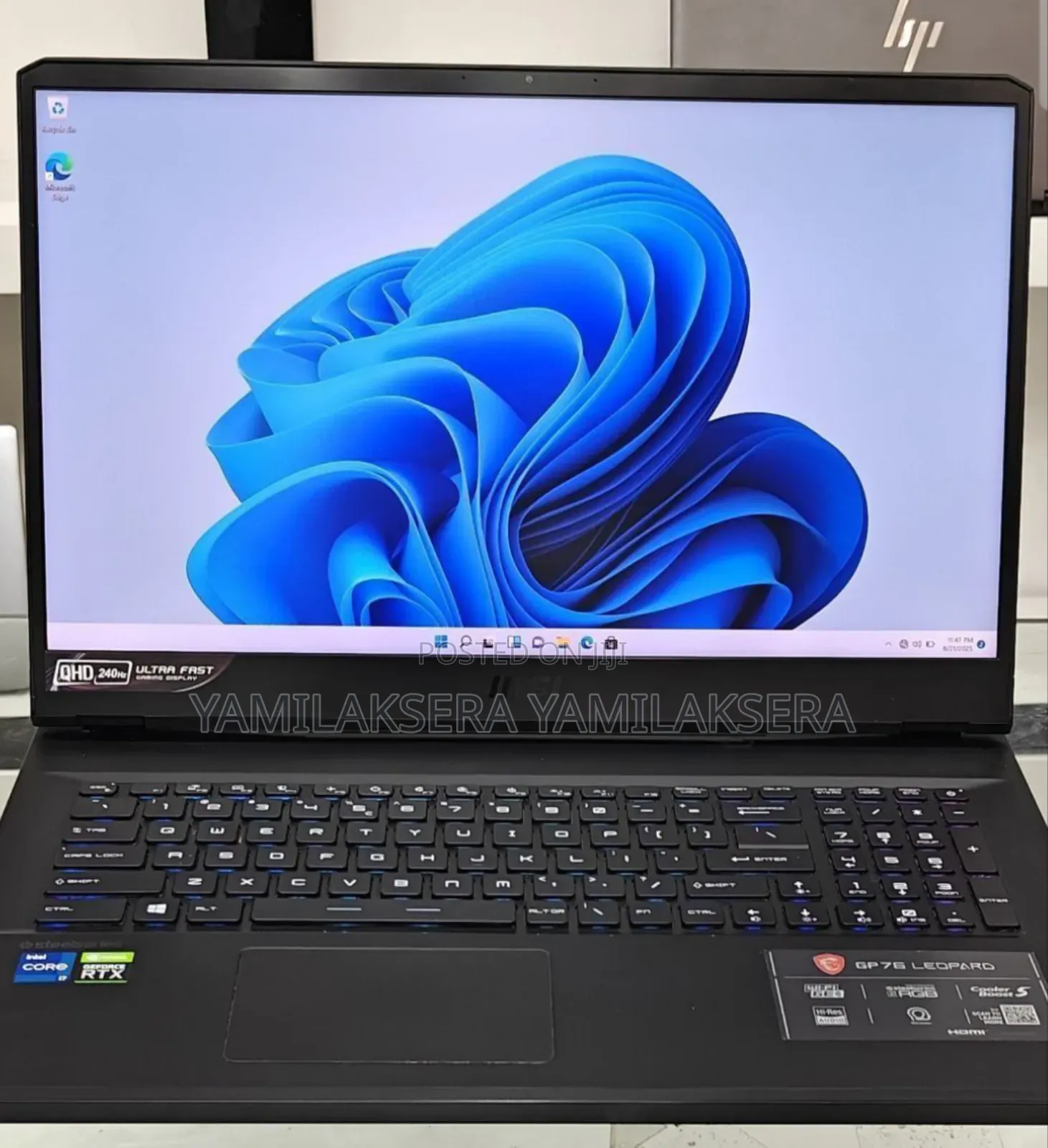 New Laptop MSI Pulse GL76 16GB Intel Core I7 SSD 1T