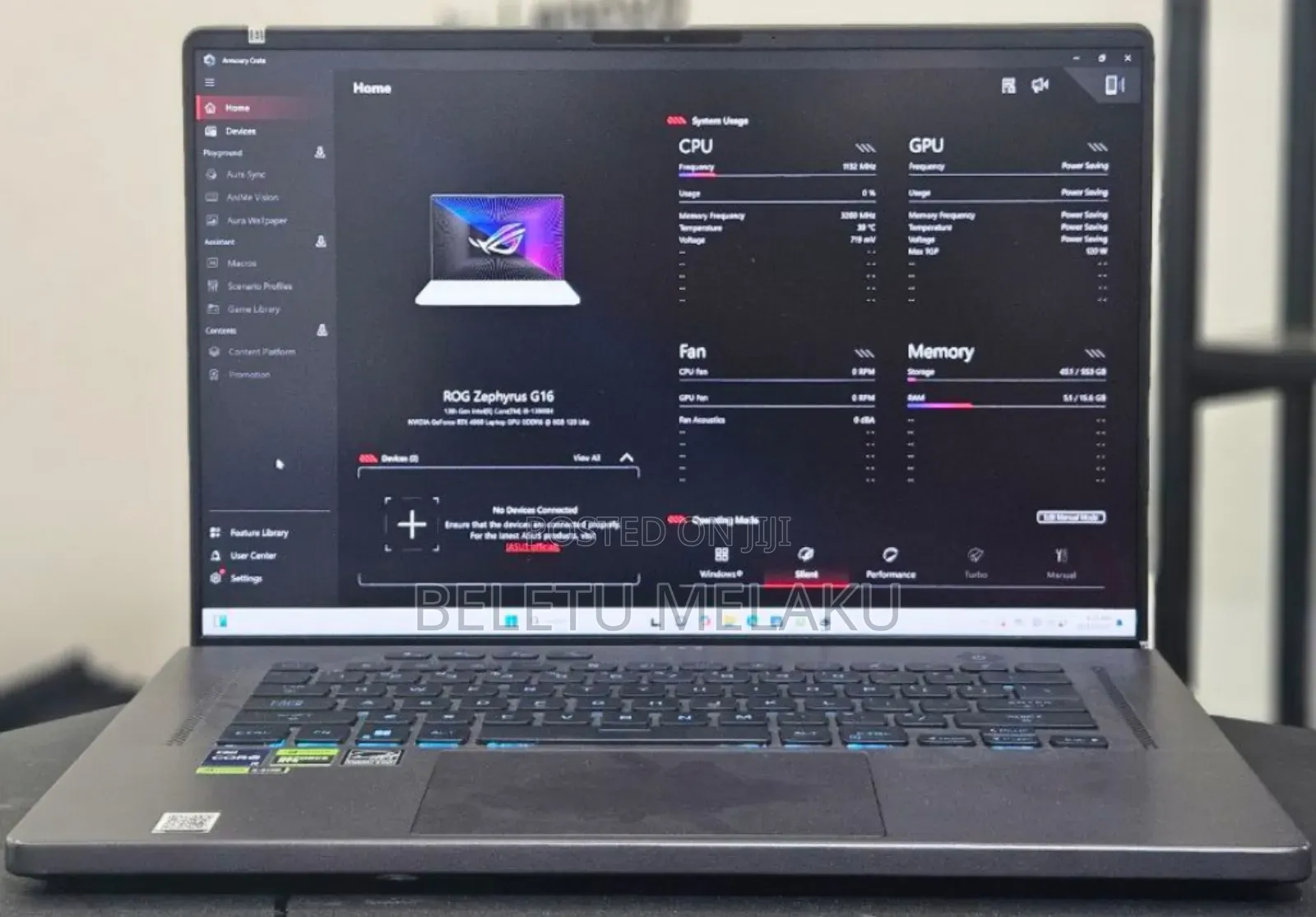 New Laptop Asus ROG Zephyrus G16 16GB Intel Core I9 SSD 1T