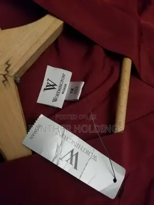 Worthington Woman's 1x Burgundy v-Neck Blouse Top With Sash