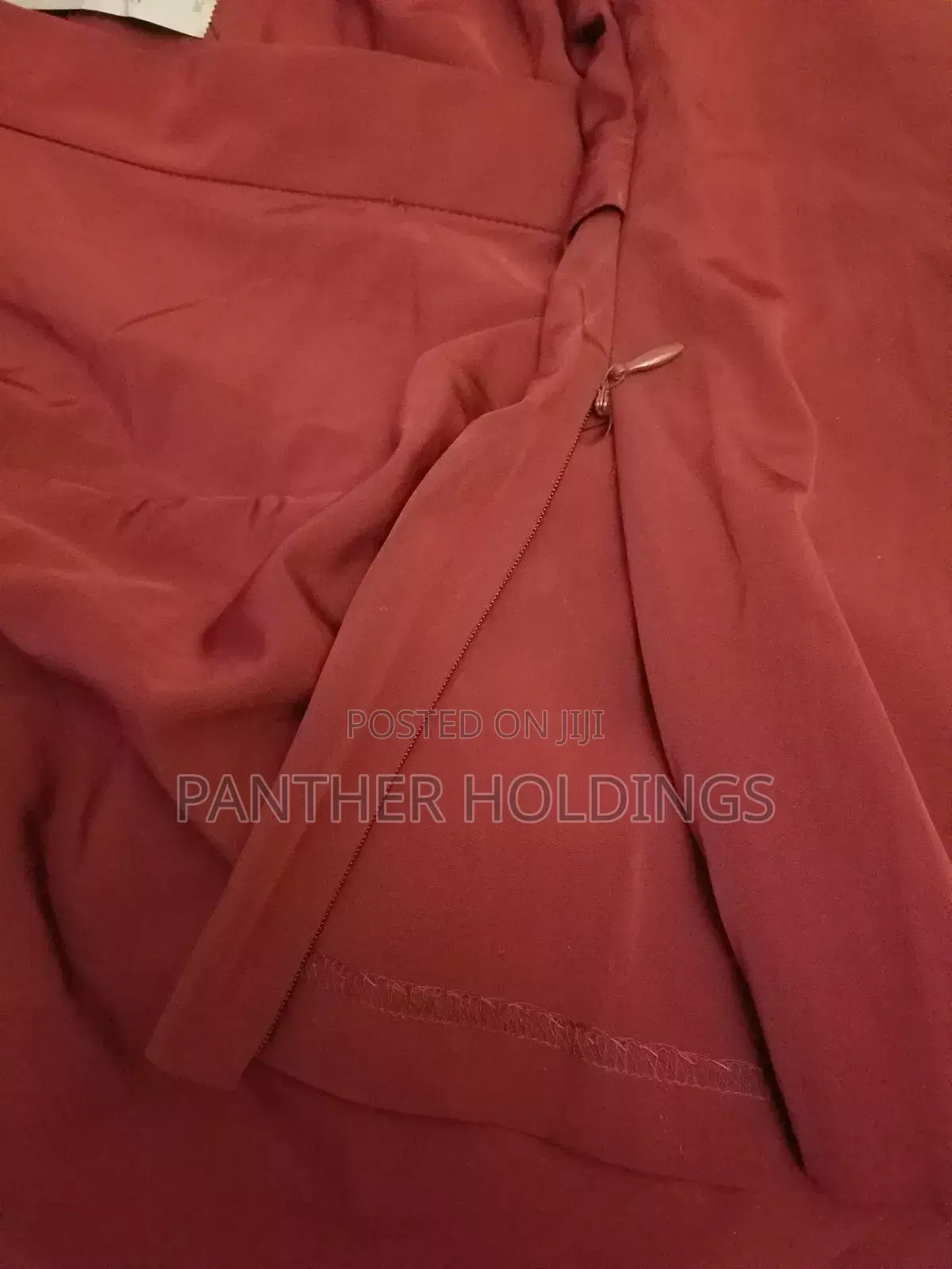 Worthington Woman's 1x Burgundy v-Neck Blouse Top With Sash