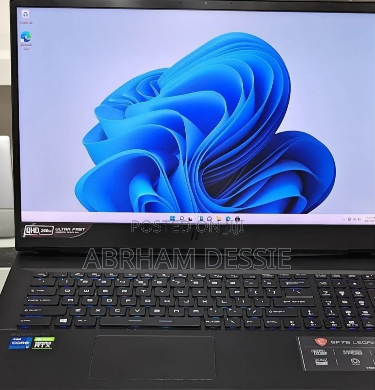 New Laptop MSI 16GB Intel Core I7 SSD 1T