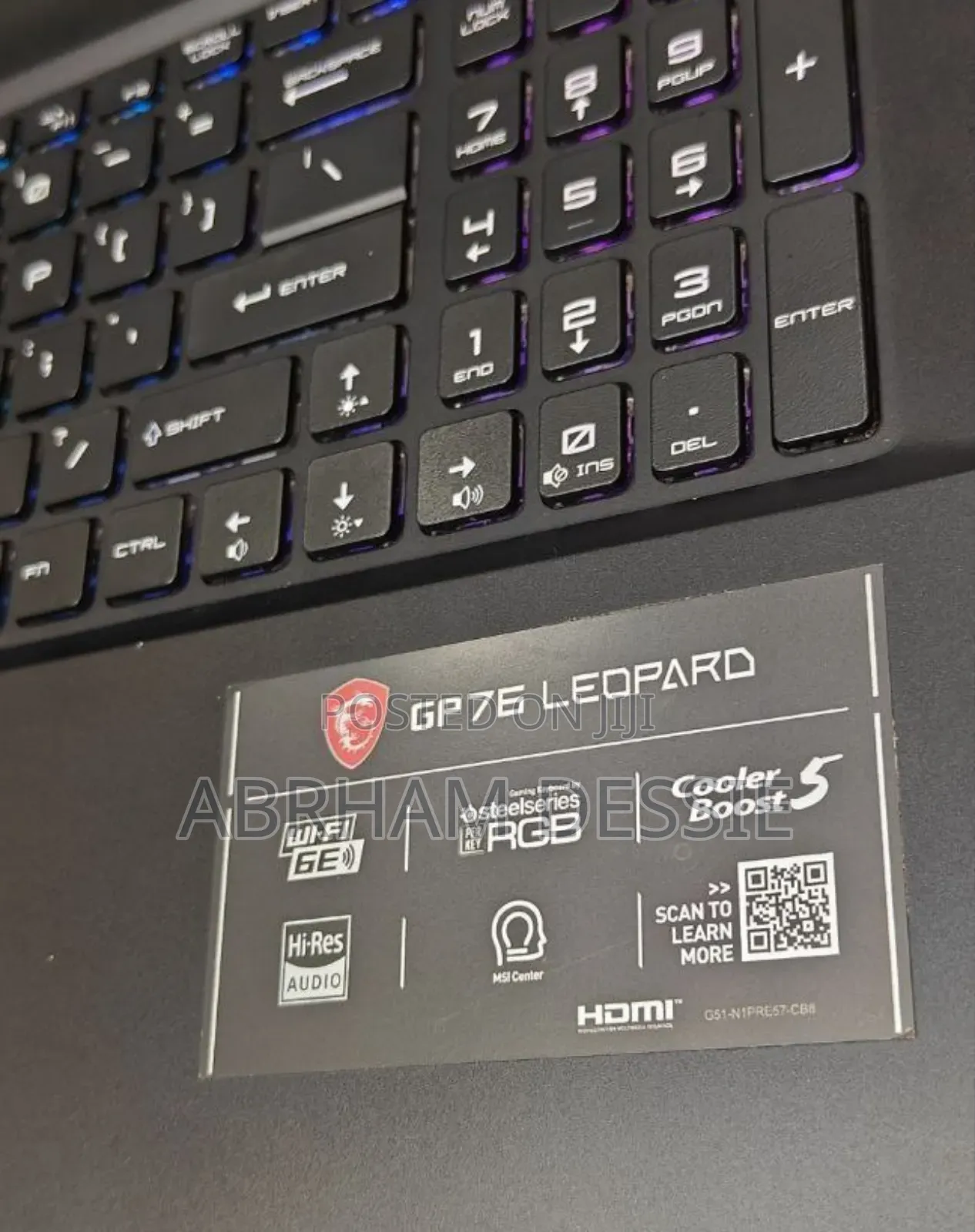 New Laptop MSI 16GB Intel Core I7 SSD 1T