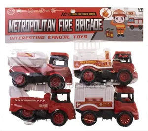 Photo - 4-in-1 Metropolitan Fire Brigade Fire Truck Set