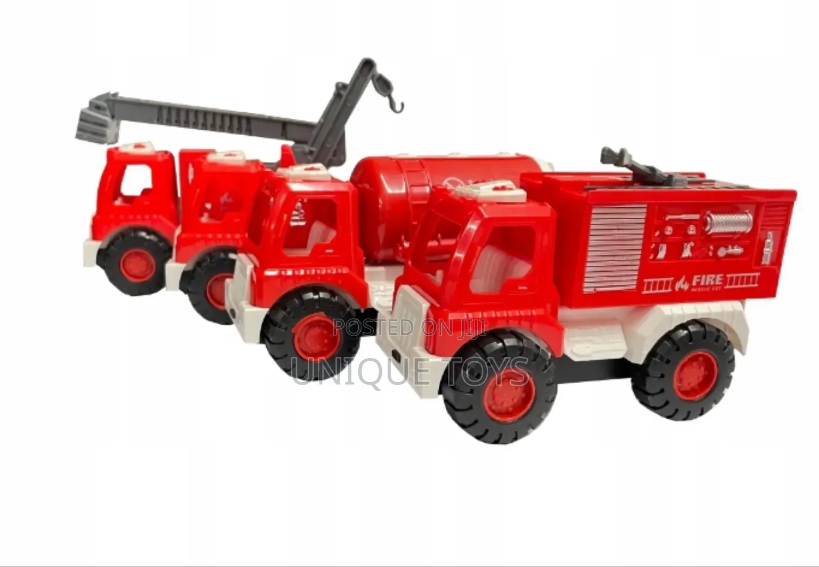4-in-1 Metropolitan Fire Brigade Fire Truck Set
