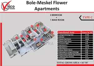 Furnished 3bdrm Apartment in Visco Realestate, Bole for sale