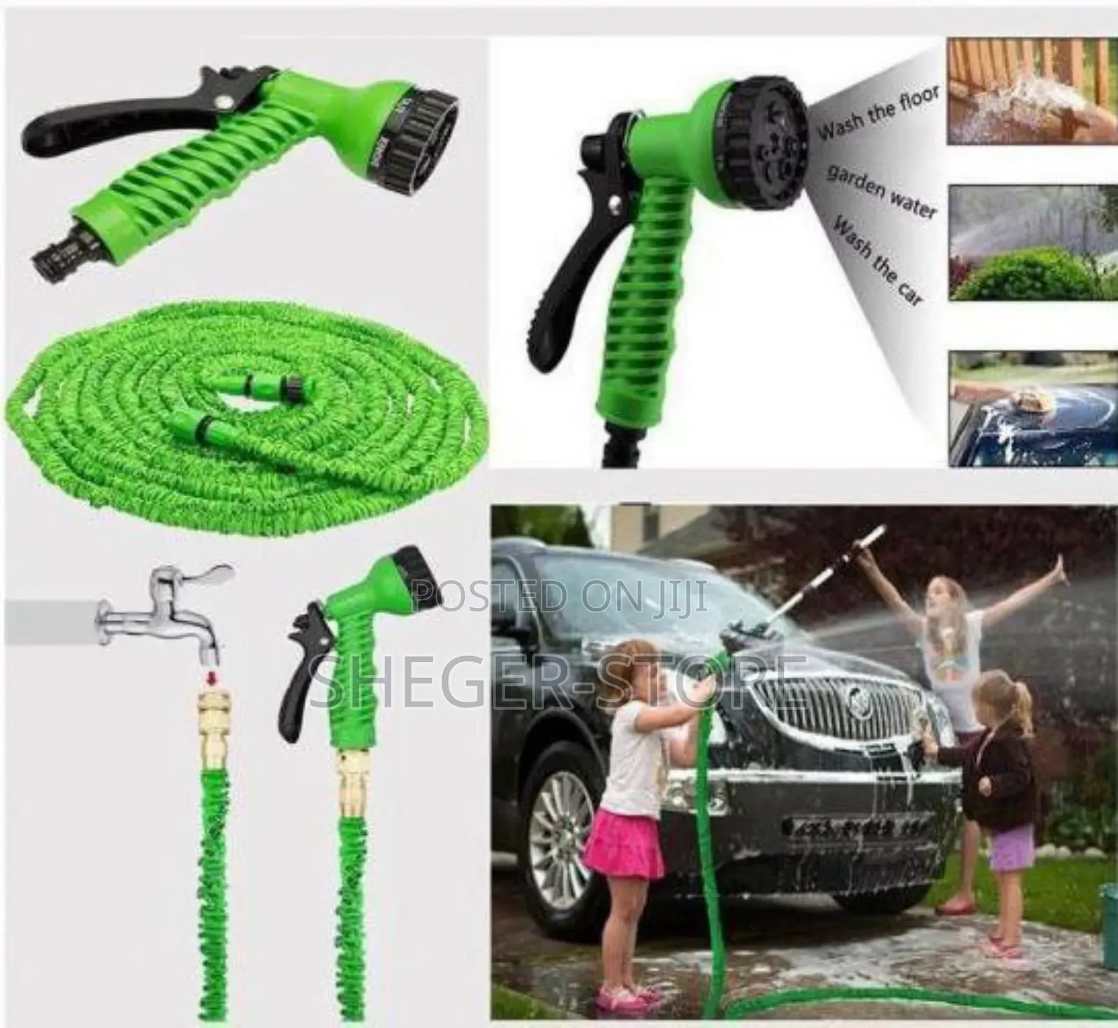 High Classmagic Hose ( በአንድ ግዢ ለአመታት ይገላገሉ ውሀ ሲገባበት እስከ 30m ርዝመት ያለው )