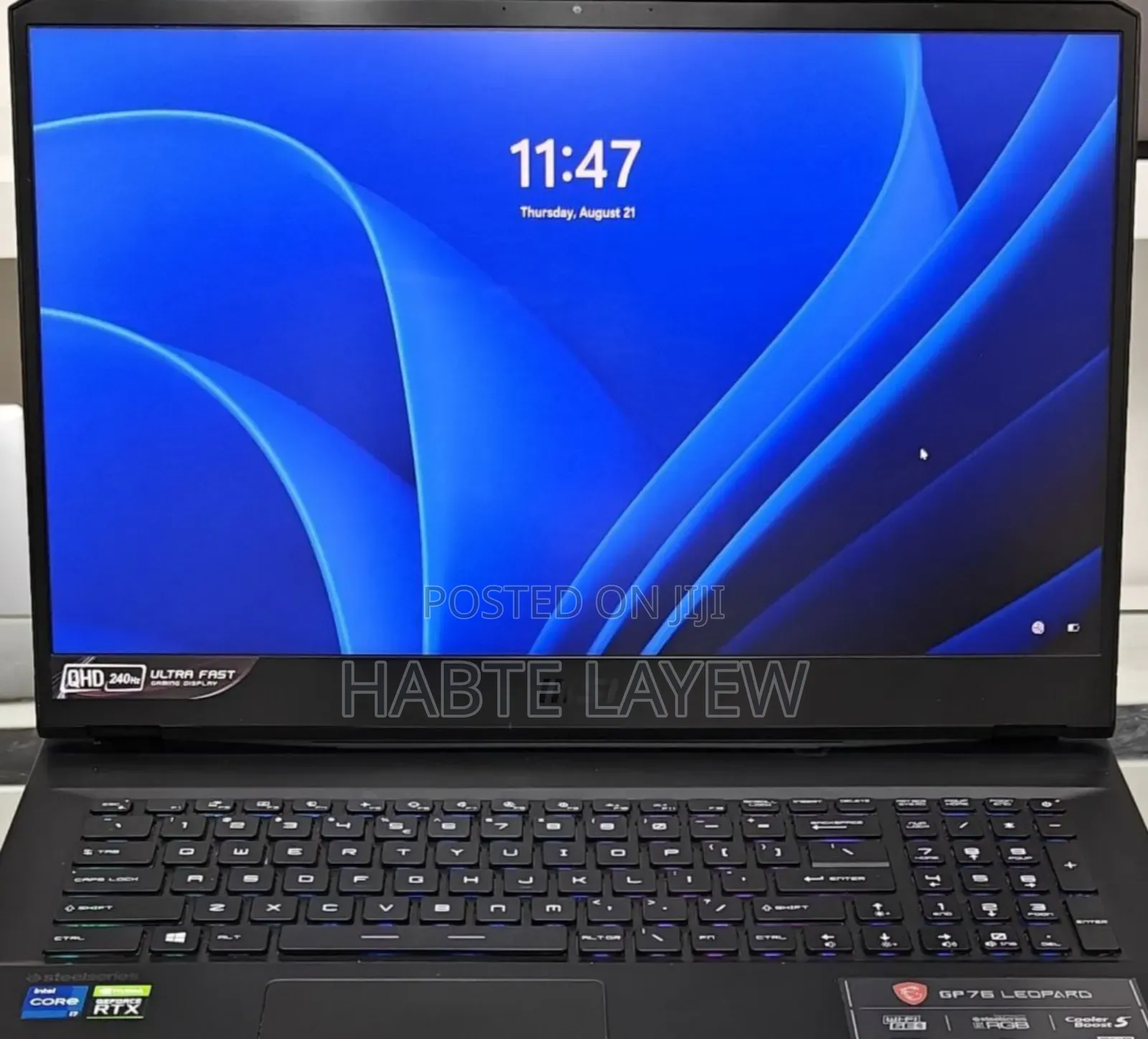 New Laptop MSI GP75 Leopard 16GB Intel Core I7 SSD 1T